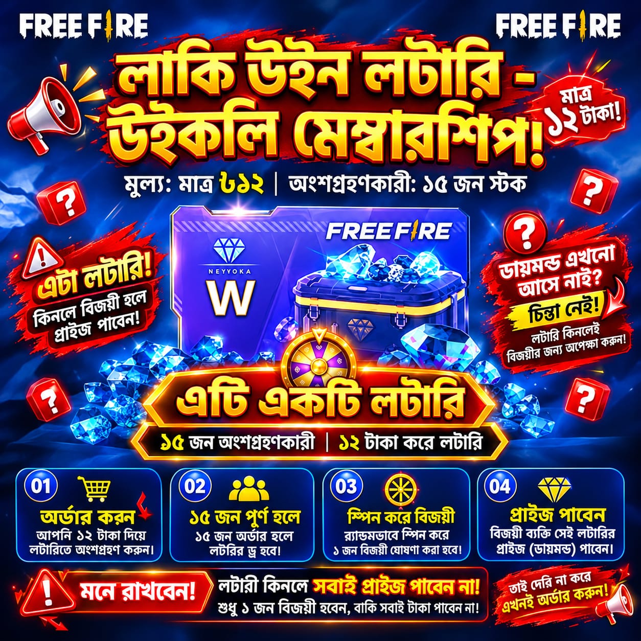 ১২ টাকা লটারি